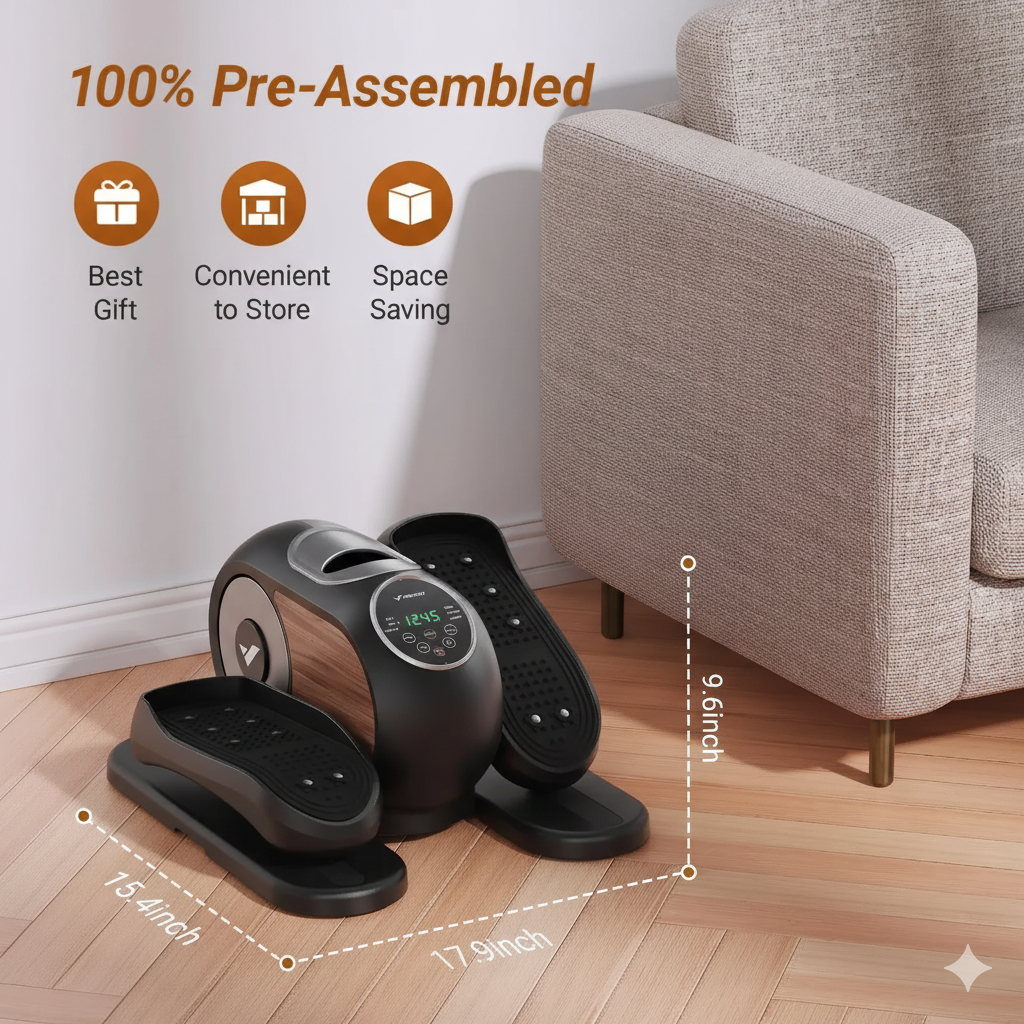 Ergoflo Compact Under Desk Elliptical